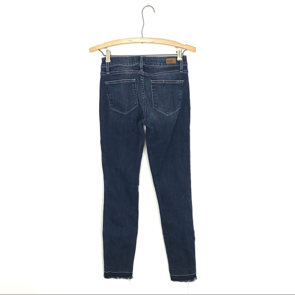 Paige Verdugo Ankle Skinny Jeans Raw Hem 25 A9 - Picture 4 of 7